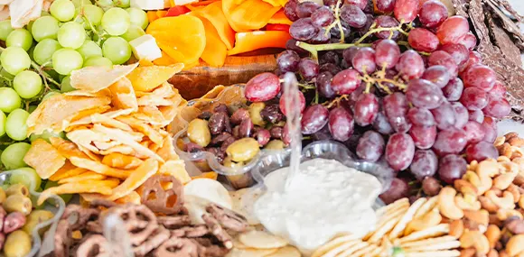 cheese and fruit tray