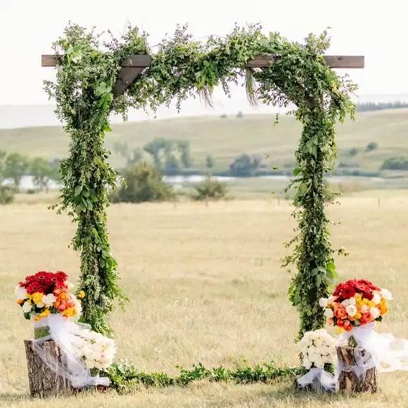 flowered arch